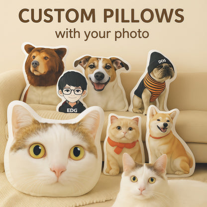 Custom Pet Stuffed Pillow – Personalized Pet Pillow From Your Photo
